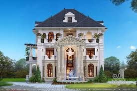 Mẫu biệt thự tân cổ điển 3 tầng 15x19m đẹp