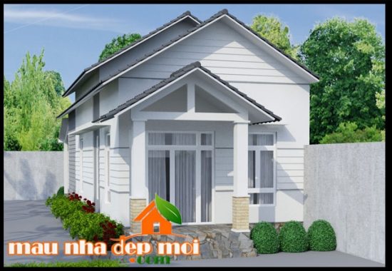 Mẫu nhà cấp 4 nông thôn mặt tiền 6m có 3 phòng ngủ