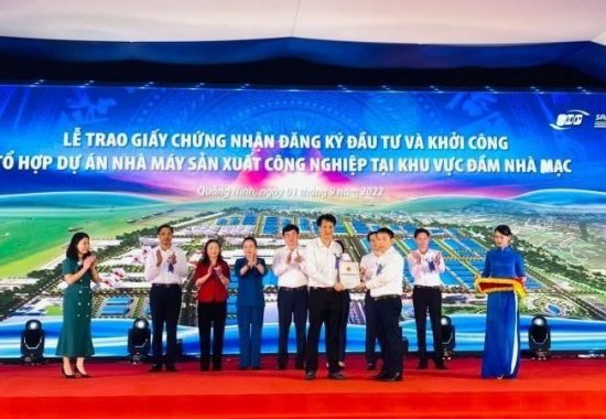 Khởi công tổ hợp dự án nhà máy điện tử Quảng Yên