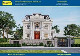 Mẫu biệt thự lâu đài tân cổ điển 3 tầng đẳng cấp xa hoa