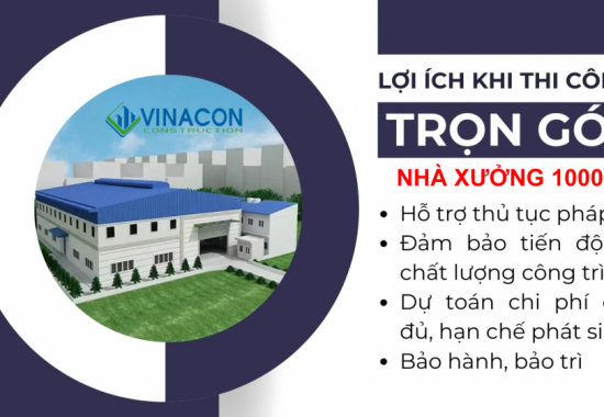 Cập nhật những khoản chi phí khi xây nhà xưởng 1000m2